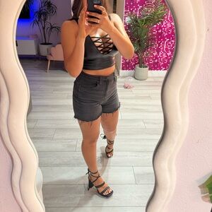 Cotton On Stretch Bermuda Black Shorts